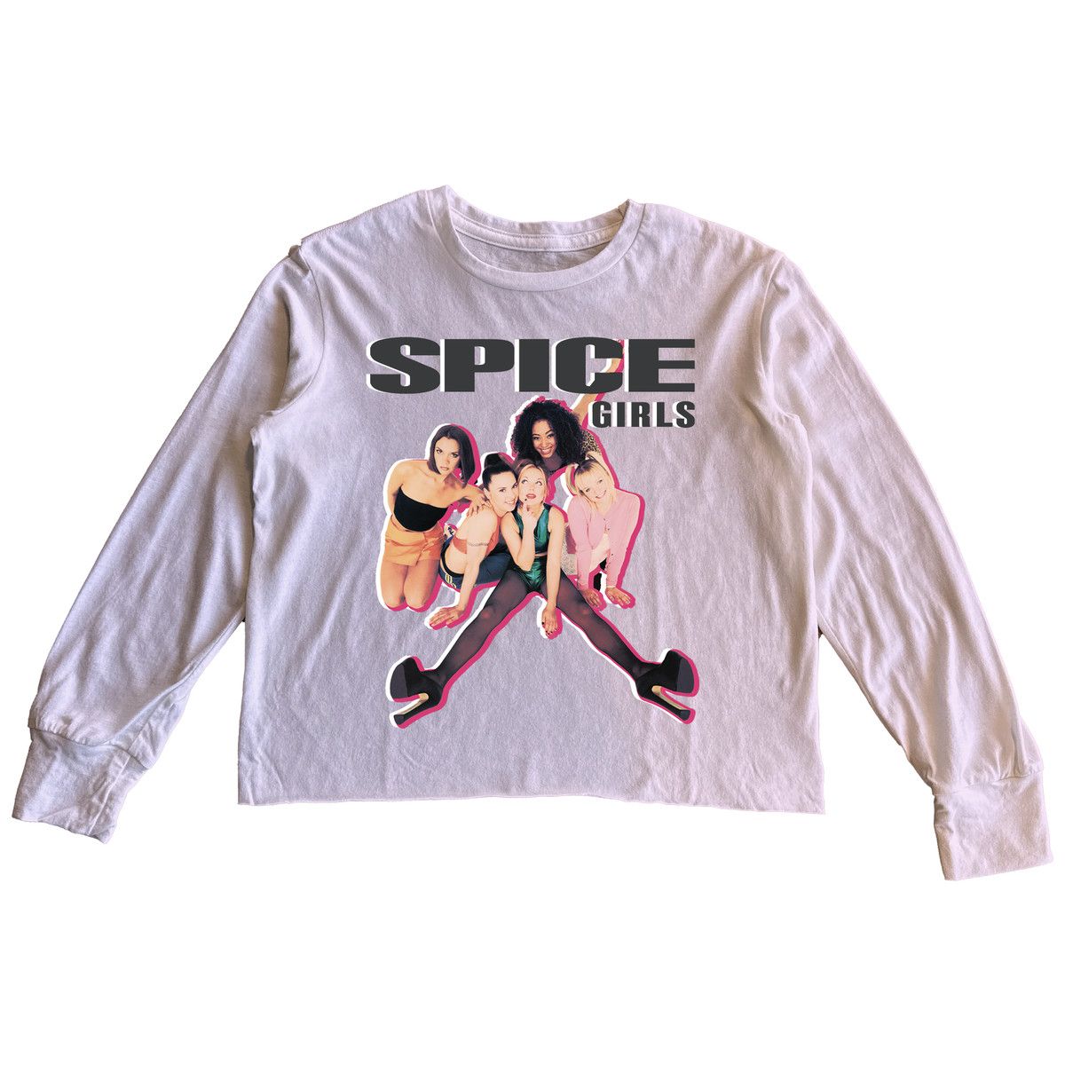 Spice Girls Heels Girls Pink Slouchy LS Tee