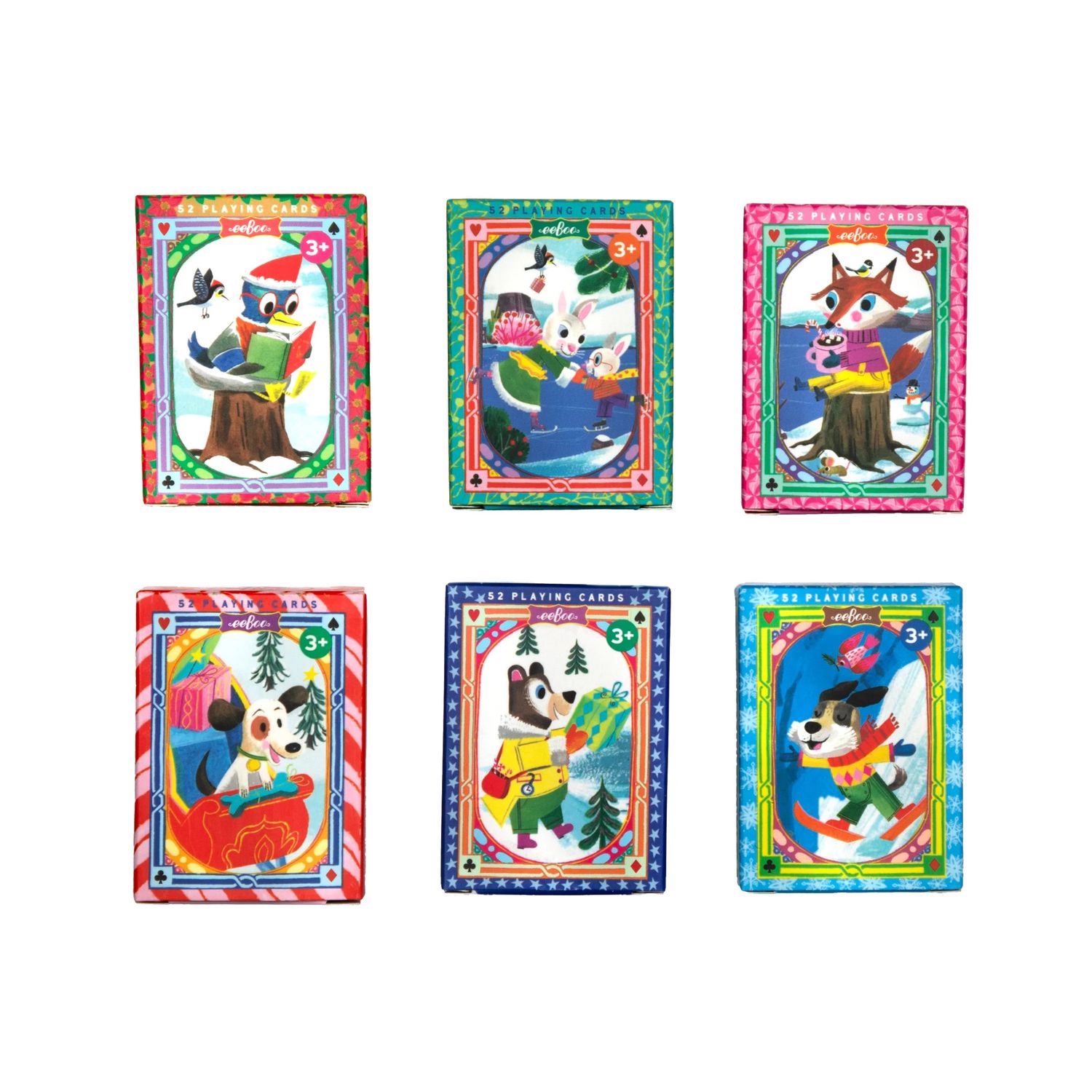 Holiday in the Woods Tiny Playing Cards Assorted