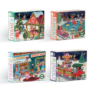 Christmas Village Mini Puzzles Assorted