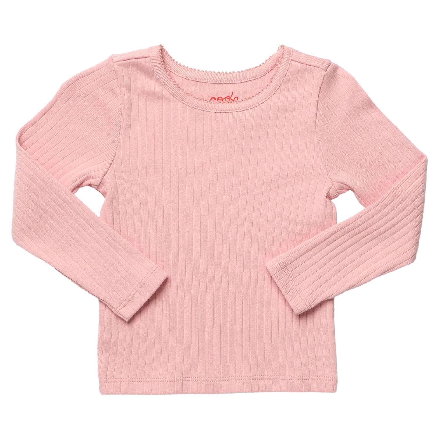 Seesaw Long Sleeve Rib T-Shirt Pink