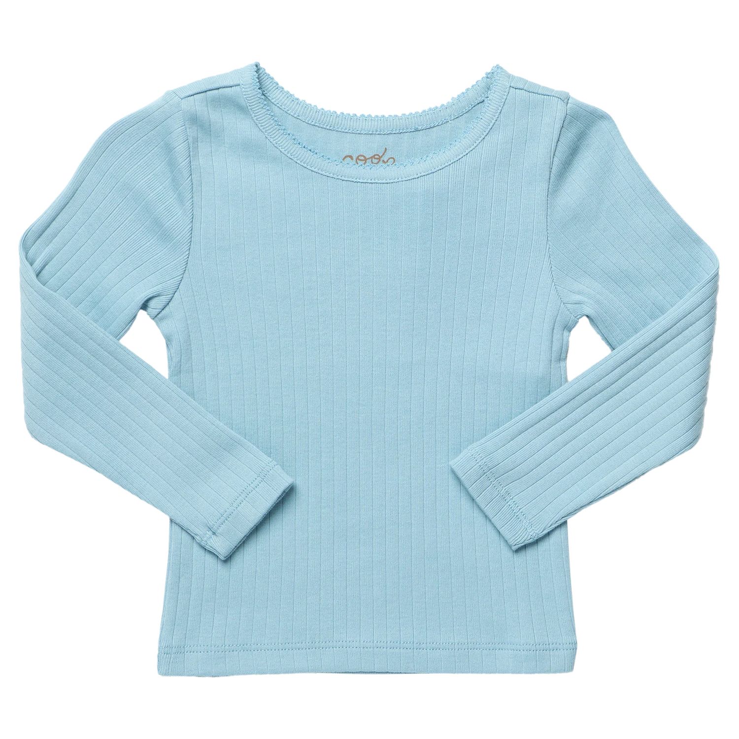 Seesaw Long Sleeve Rib T-Shirt Light Blue