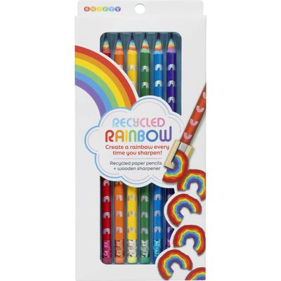 Recycled Rainbow Pencils