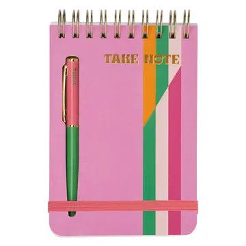 Take Note Notebook + Pen Set Pretty in Pink