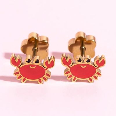 Crab Screwback Earrings