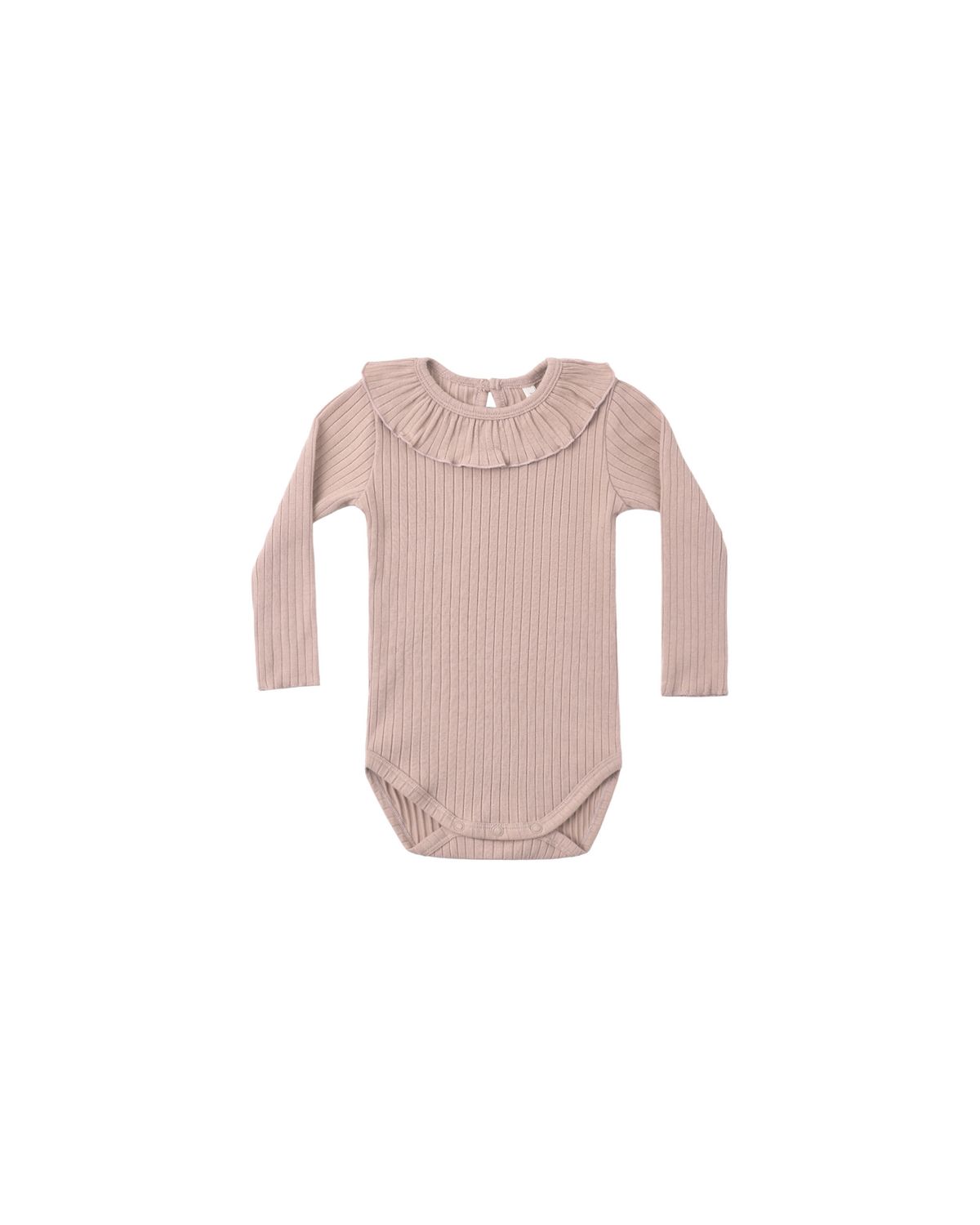 Ruffle Collar Bodysuit Rosewood
