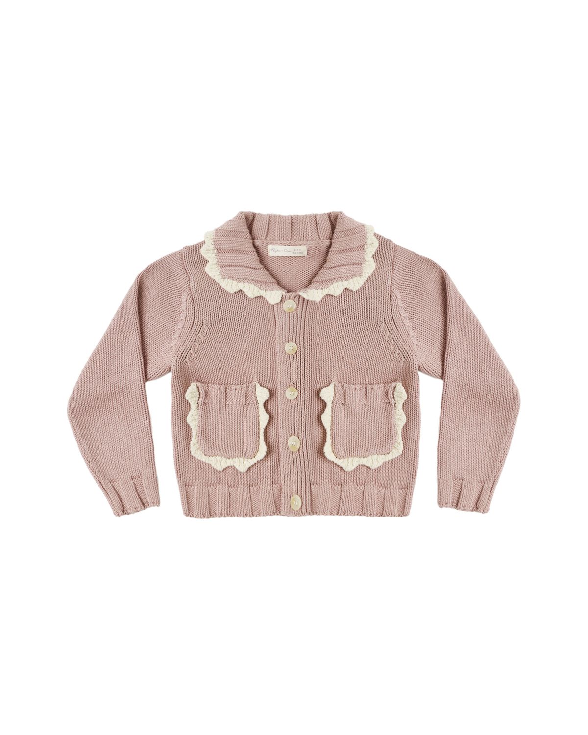 Collared Cardigan Rosewood