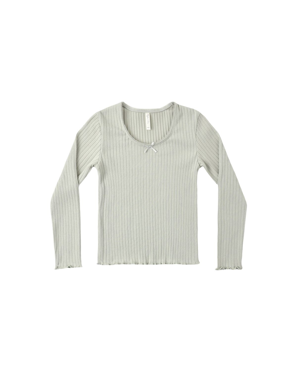 Ribbed Long Sleeve Tee Sage