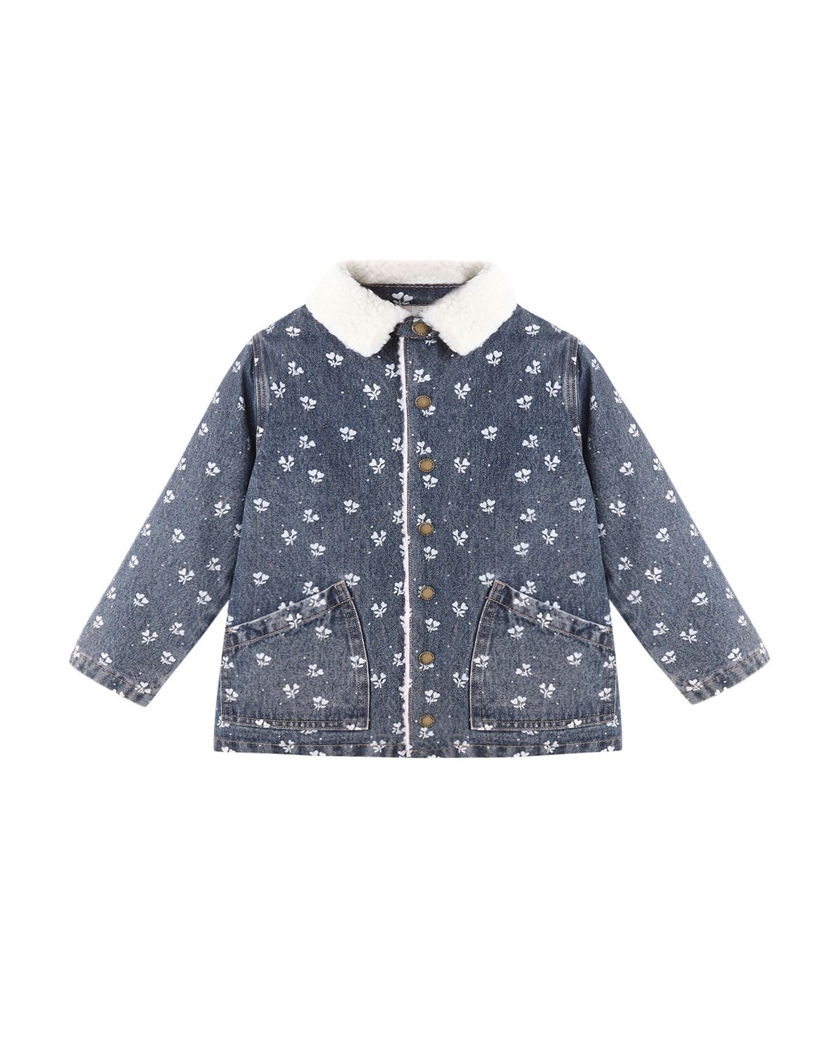Long Chore Coat Heart Ditsy