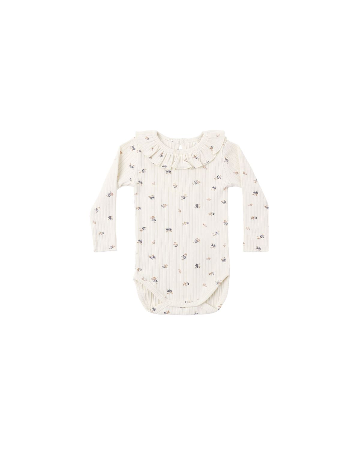 Ruffle Collar Bodysuit Natural Ditsy