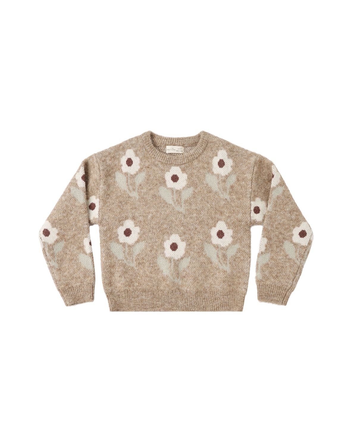 Aspen Sweater Fawn Flower
