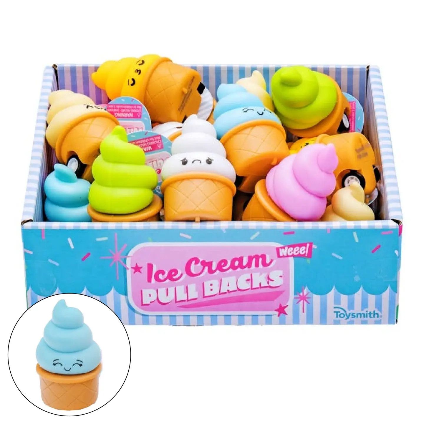 Ice Cream Pull Back Toy Assorted Colors