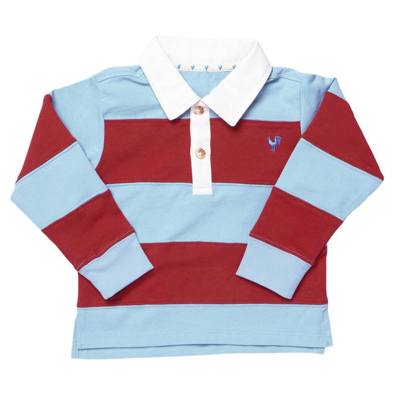 Albert Rugby Shirt Blue Maroon