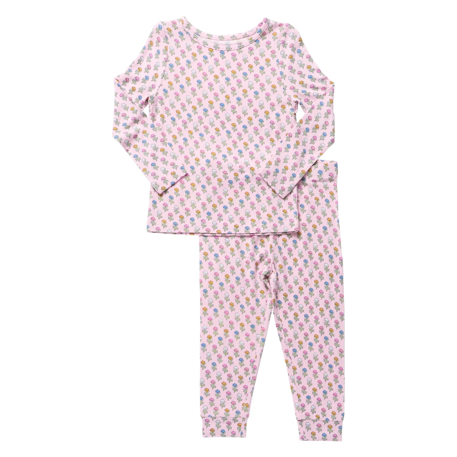 Bamboo PJ Set Pink Carnations