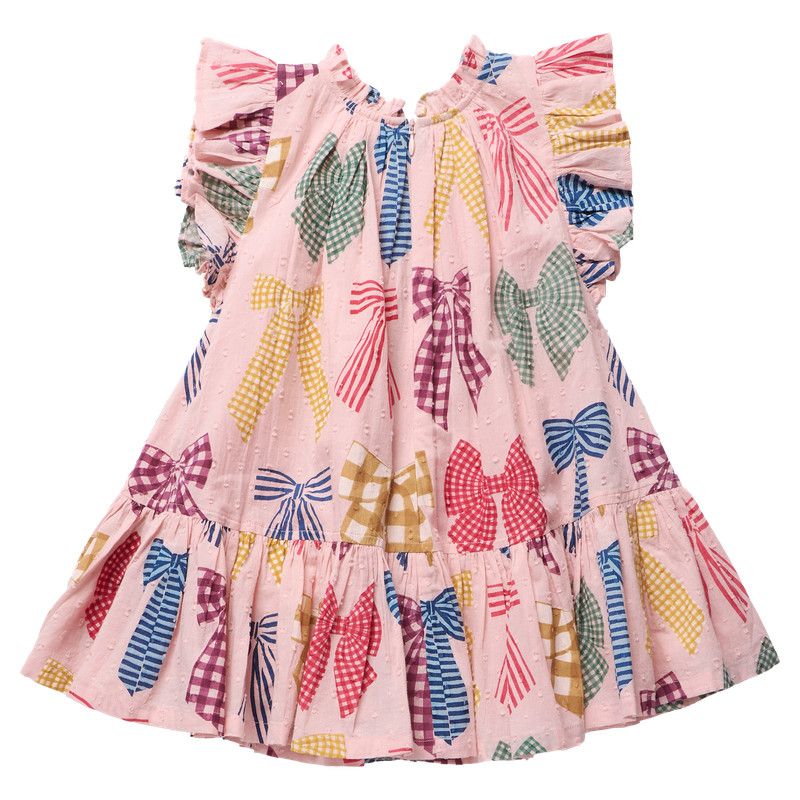 Harper Dress Patterned Bows