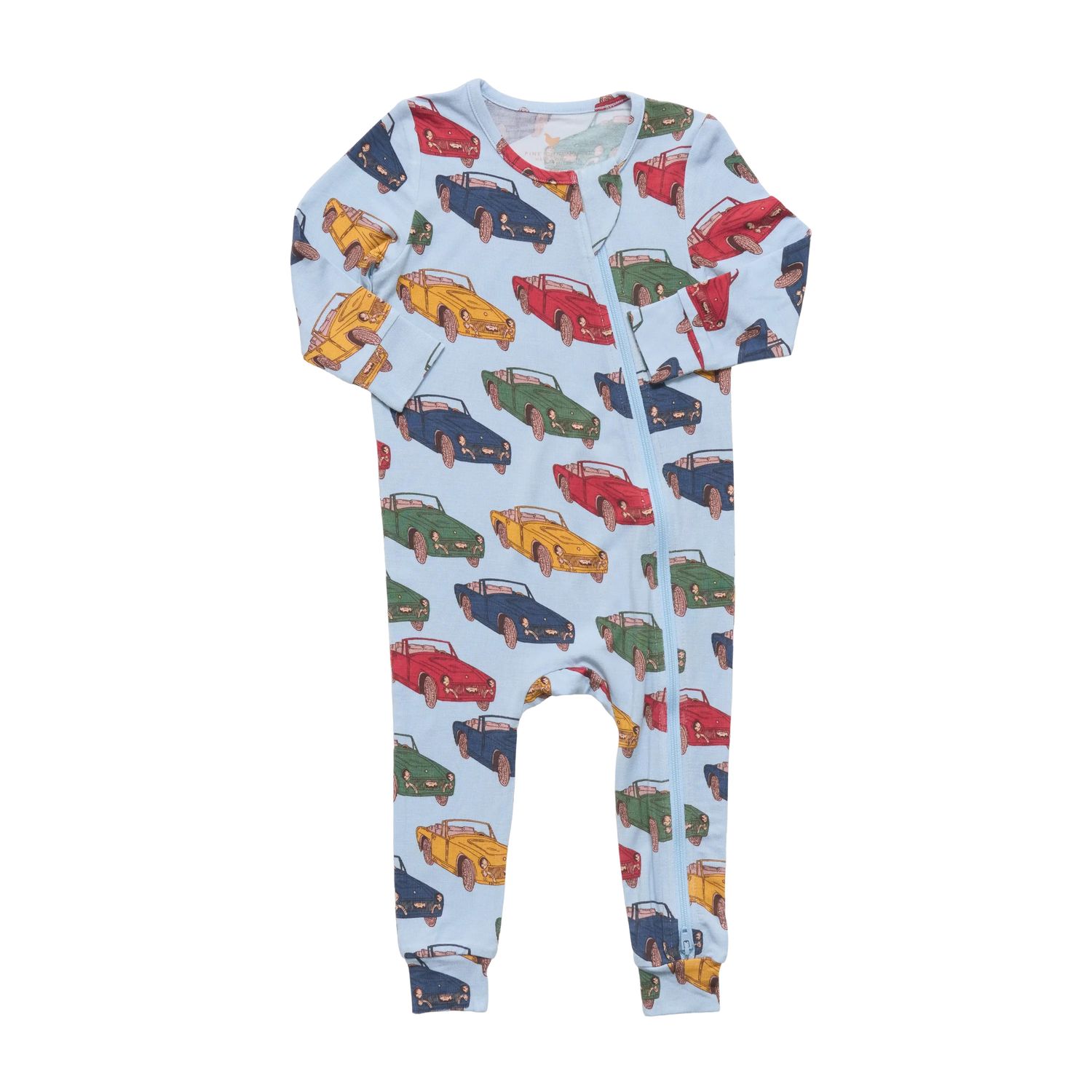 Bamboo Romper Vintage Cars