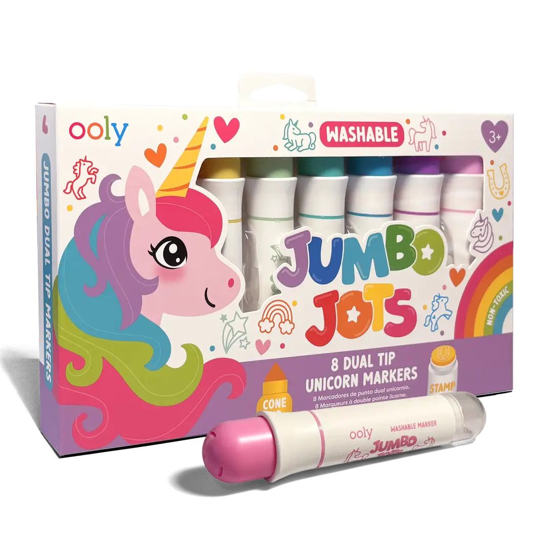 Jumbo Jots Dual Tip Unicorn Markers