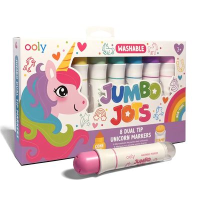 Jumbo Jots Dual Tip Unicorn Markers