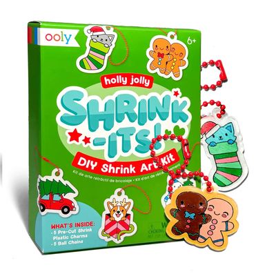 Mini Shrink-Its! Diy Shrink Art Kit - Holly Jolly