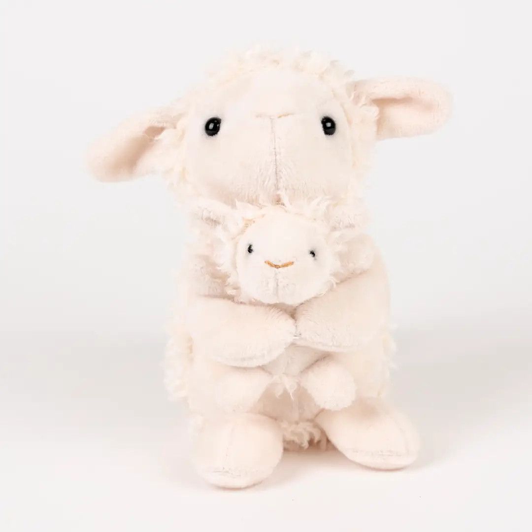 Plush Lamb with Baby