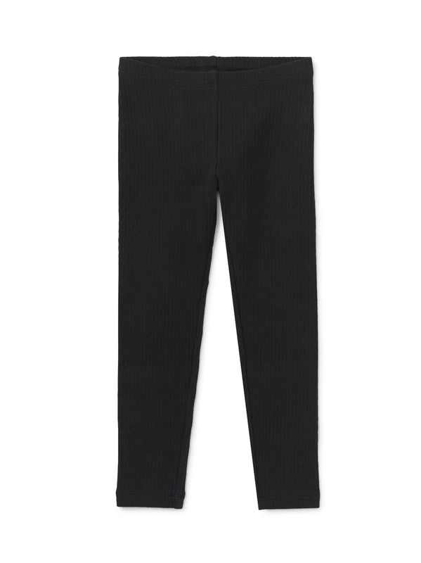 Pointelle Leggings Jet Black