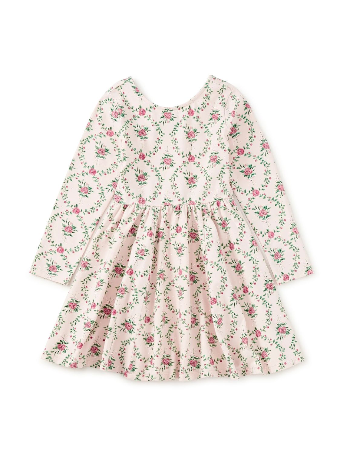 Printed Ballet Dress Wallpaper Floral