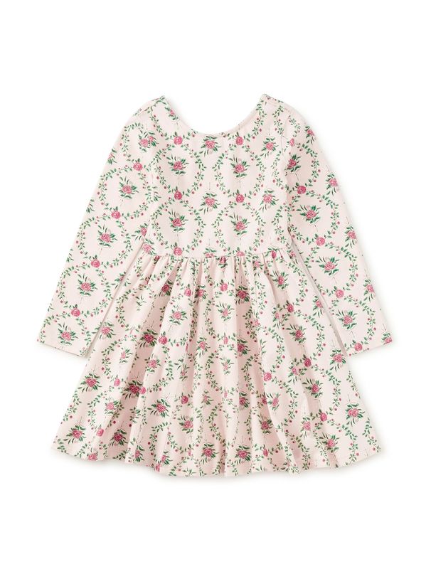 Printed Ballet Dress Wallpaper Floral