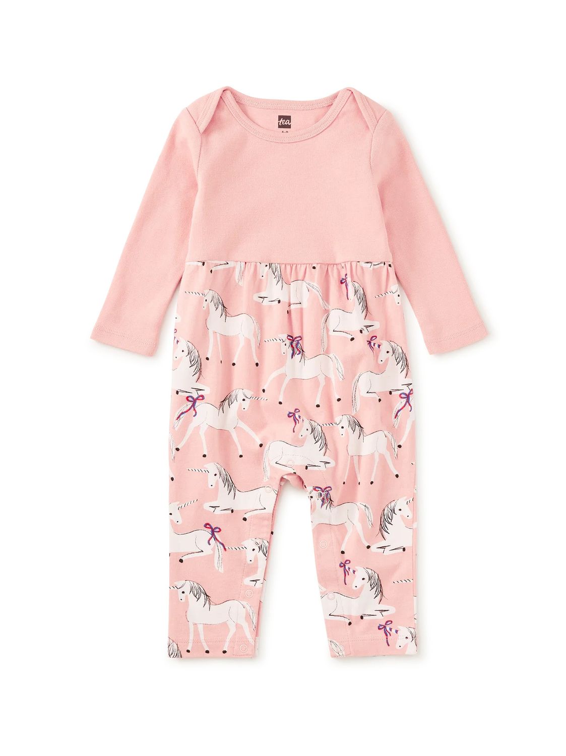Print Mix Baby Romper Royal Meadow Unicorns