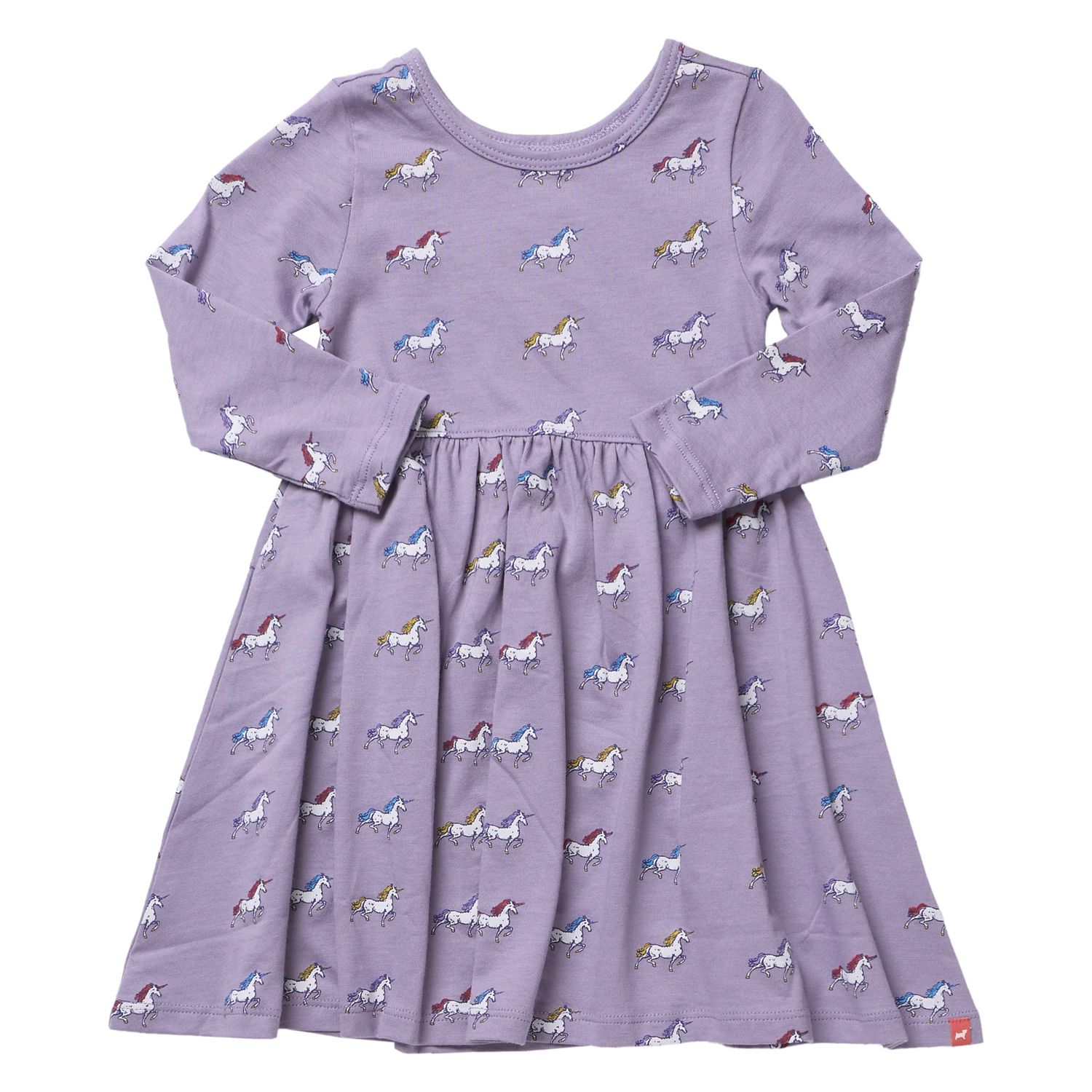 Long Sleeve Sunny Dress Rainbow Unicorns