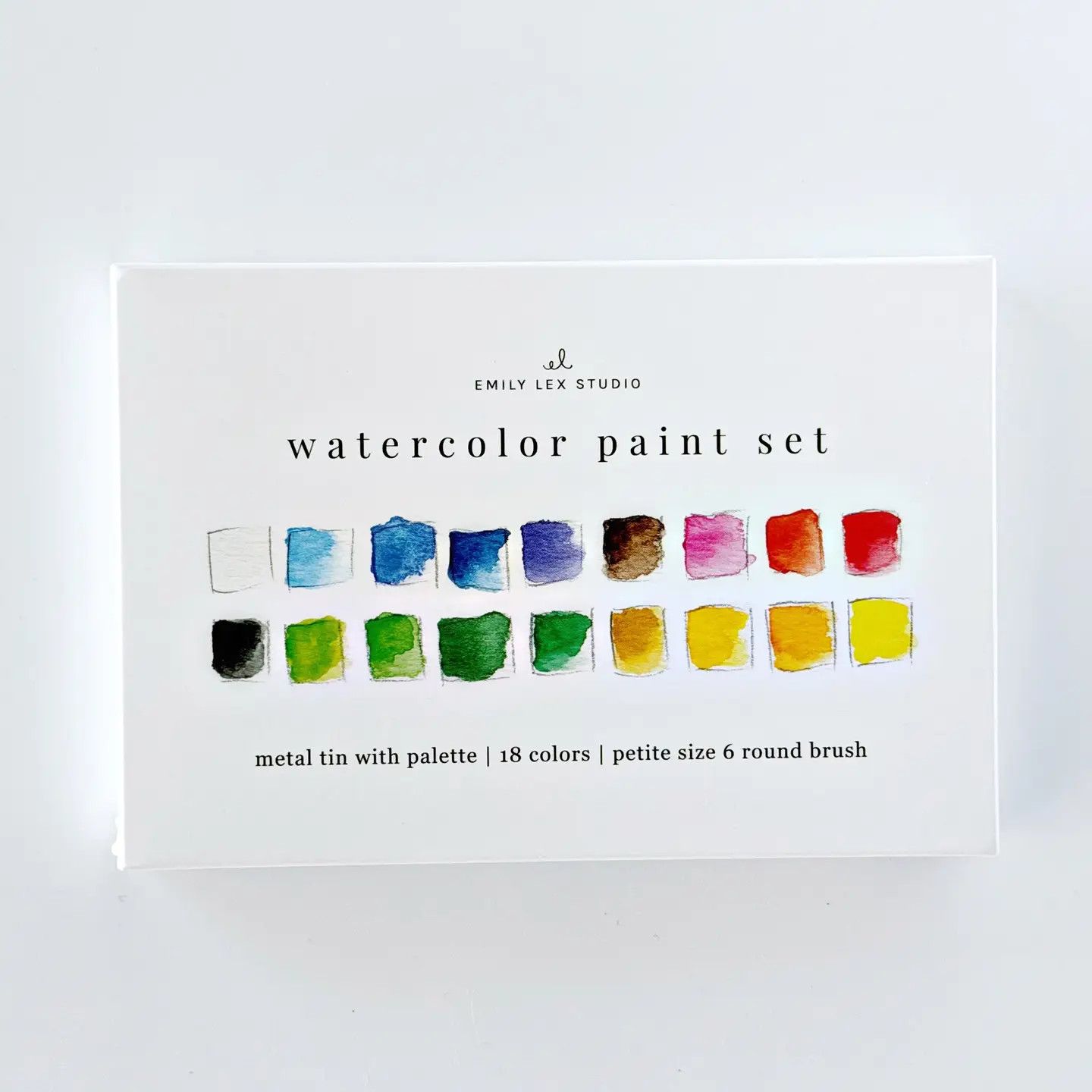 Watercolor Paint Set 18 Colors with Brush