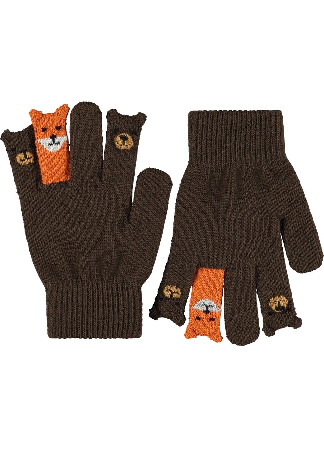 Kaapo Gloves Bark Brown 4/10Y