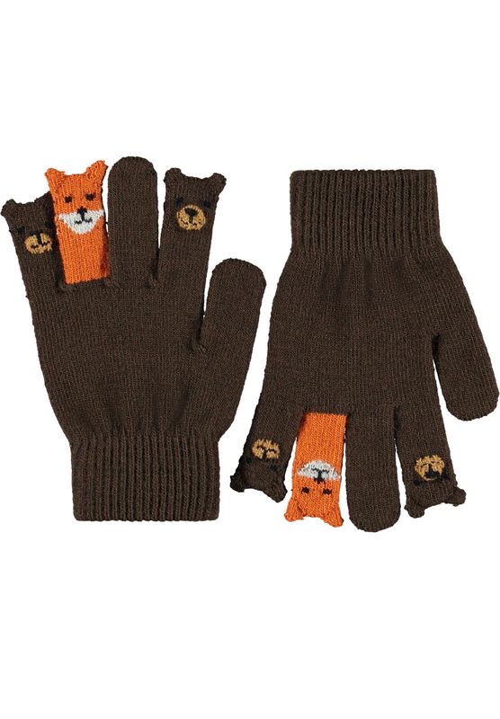 Kaapo Gloves Bark Brown 4/10Y