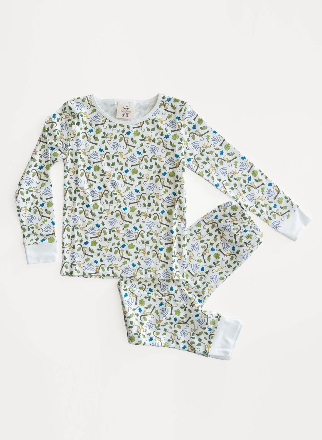 Two Piece Organic Pajamas -Happy Monkey