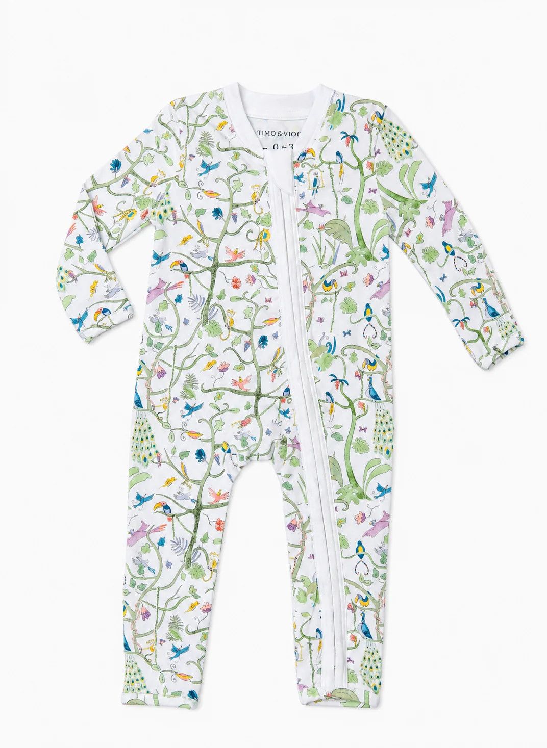 Zippered One-Piece - Tropical Garden