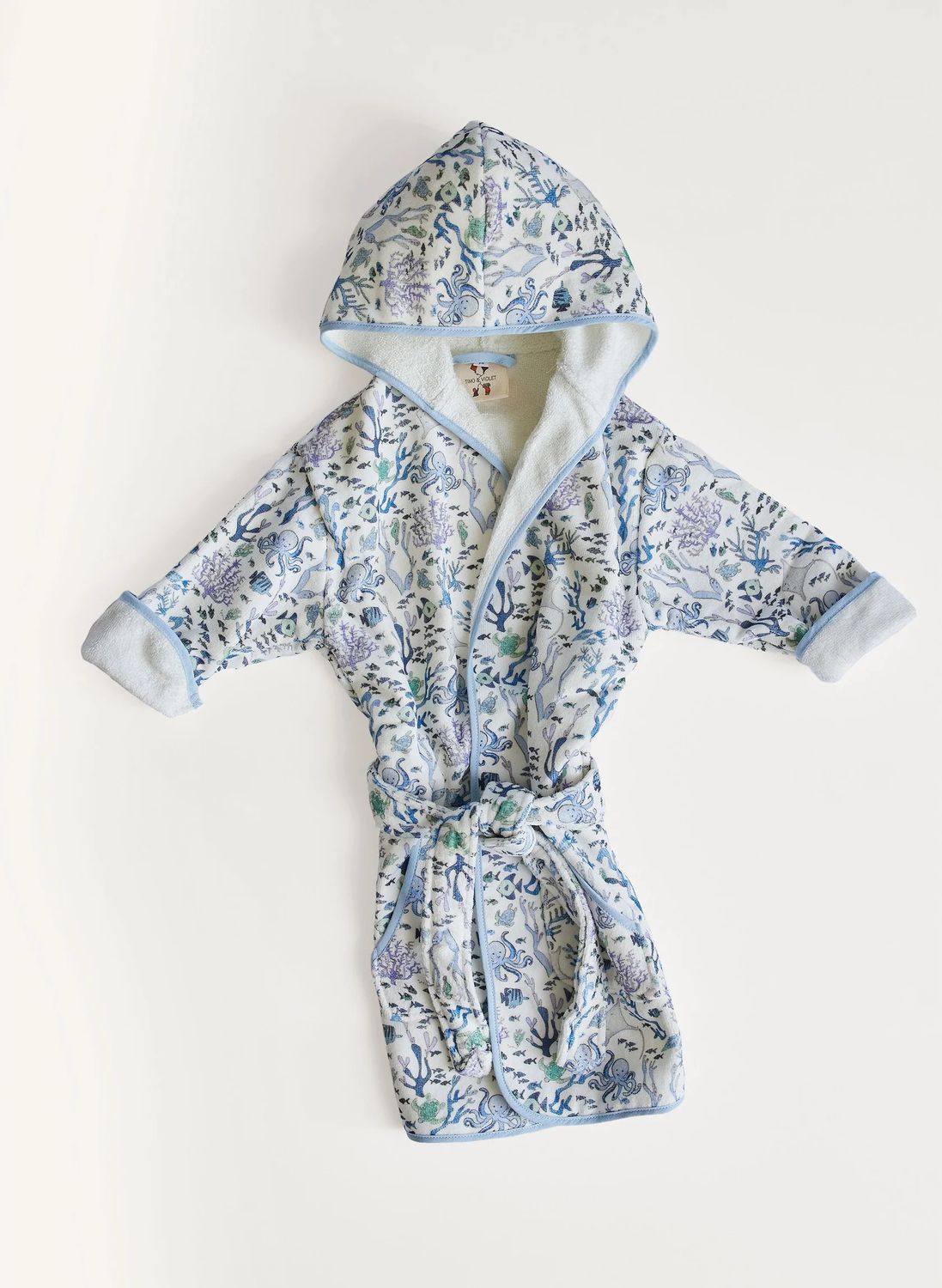 Organic Bathrobe - Coral Reef