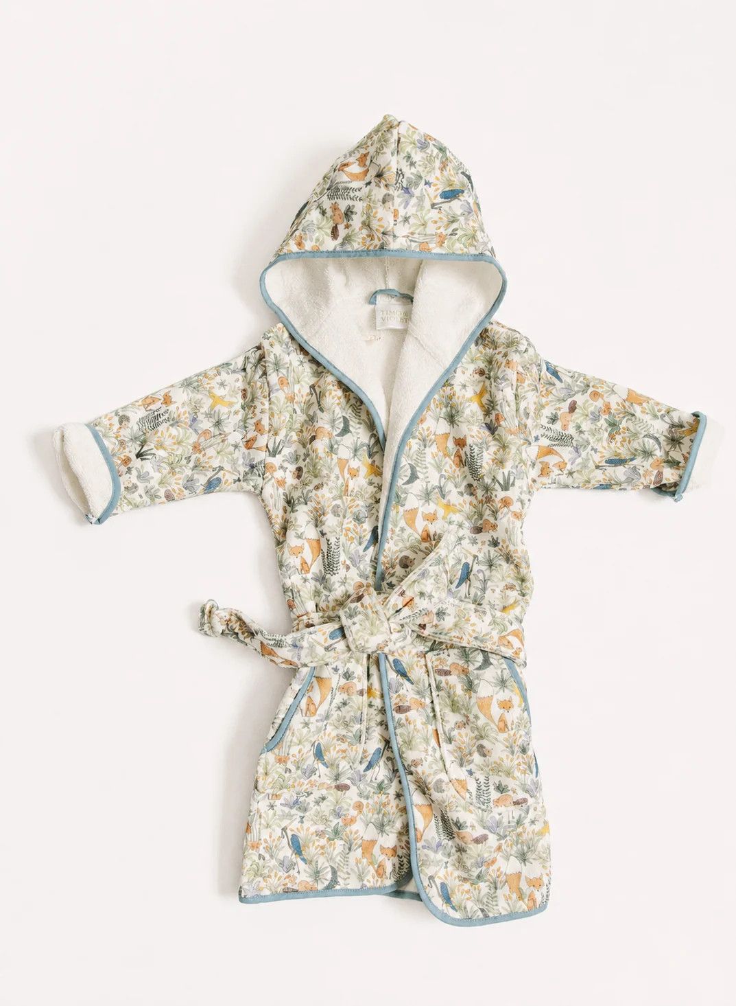 Organic Bathrobe - Foxy Forest