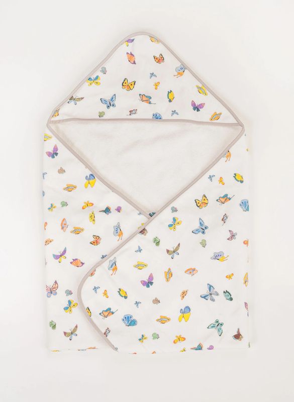 Hooded Bath Towel - Madame Butterfly