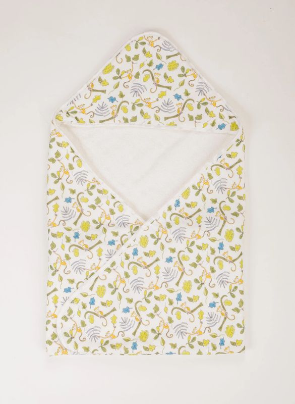 Hooded Bath Towel - Happy Monkey