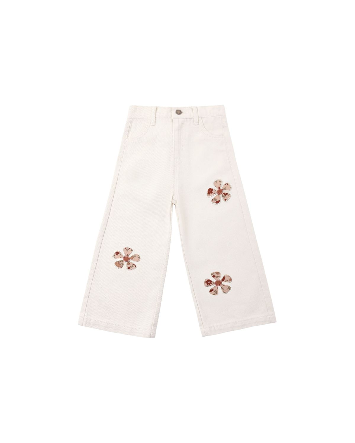 Straight Leg Pant Daisy Patches