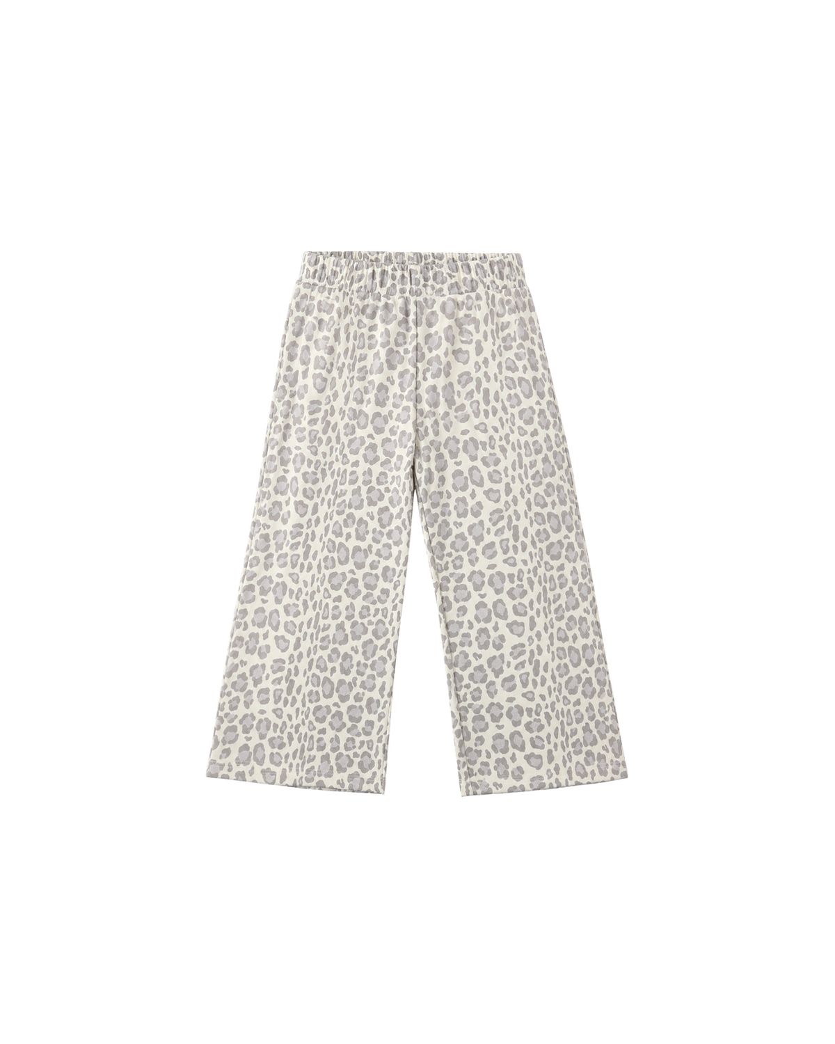 Wide Leg Sweatpant Blue Leopard