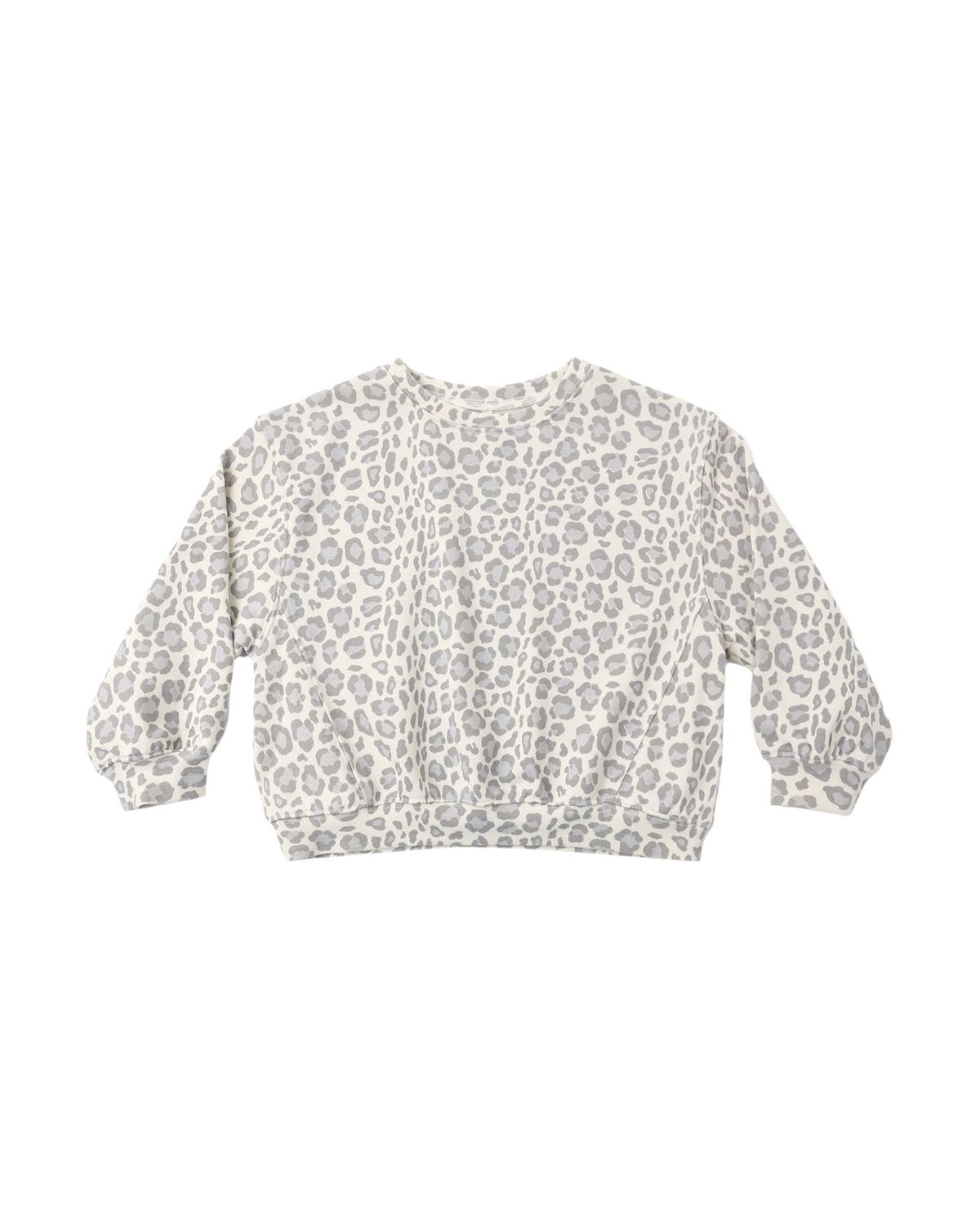 Oversized Sweatshirt Blue Leopard