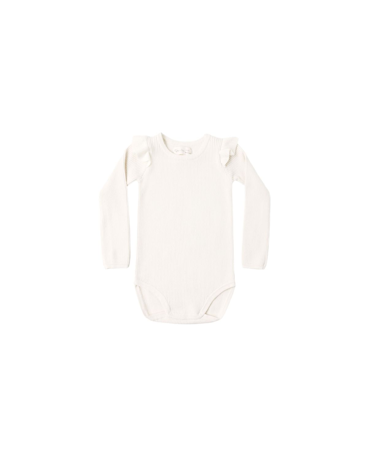 Shoulder Ruffle Bodysuit Natural