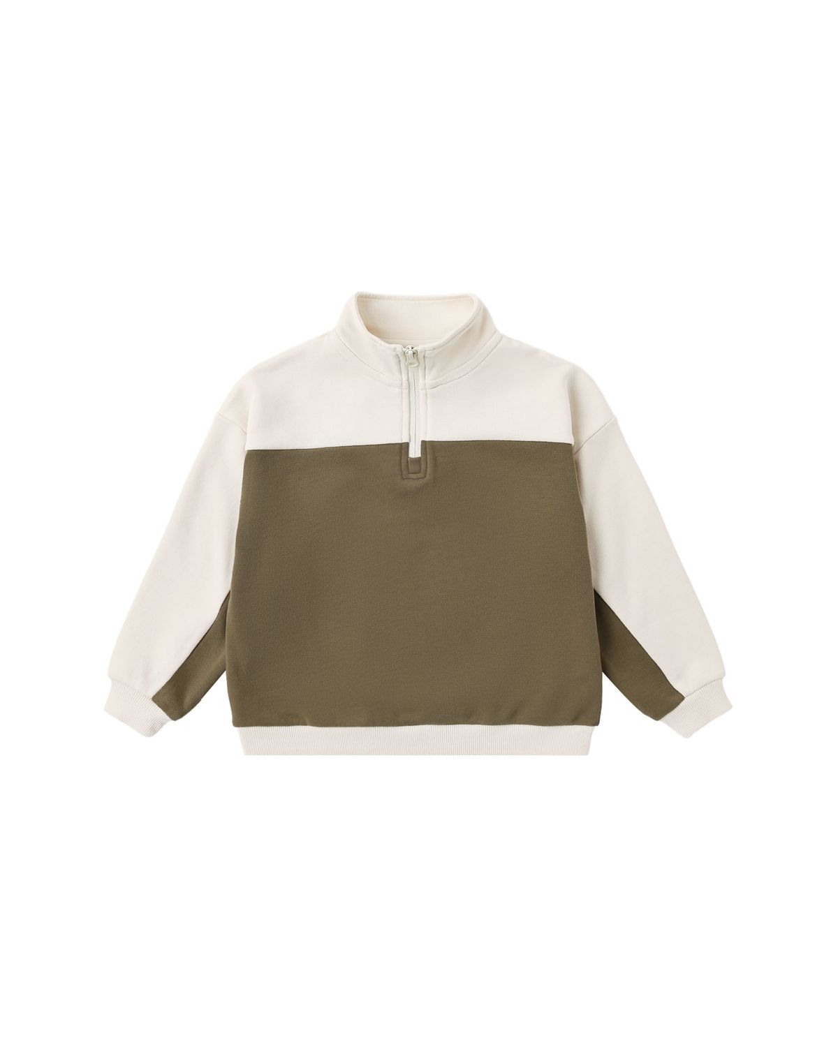 Quarter Zip Crew Olive