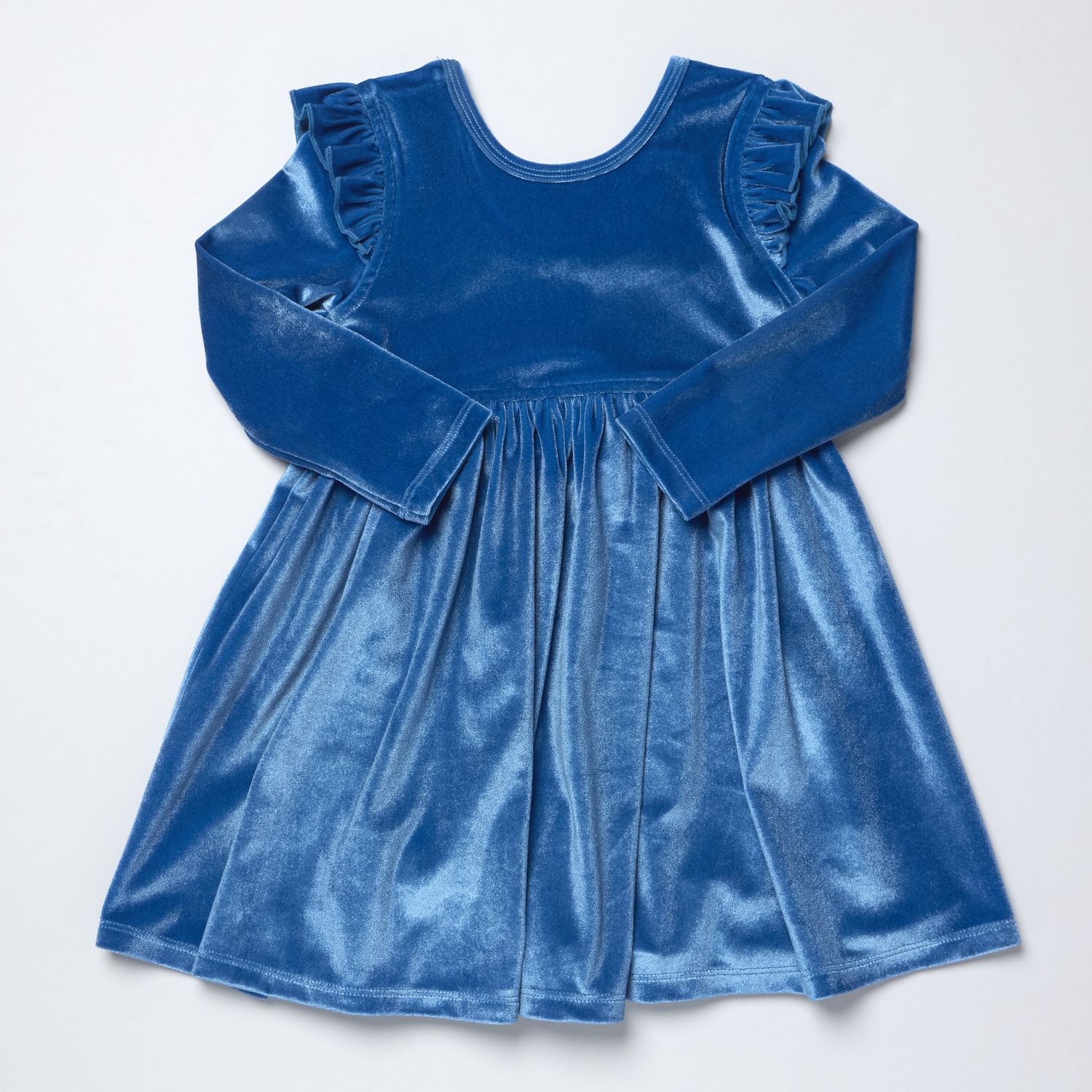 Natalie Dress Bright Blue Velour