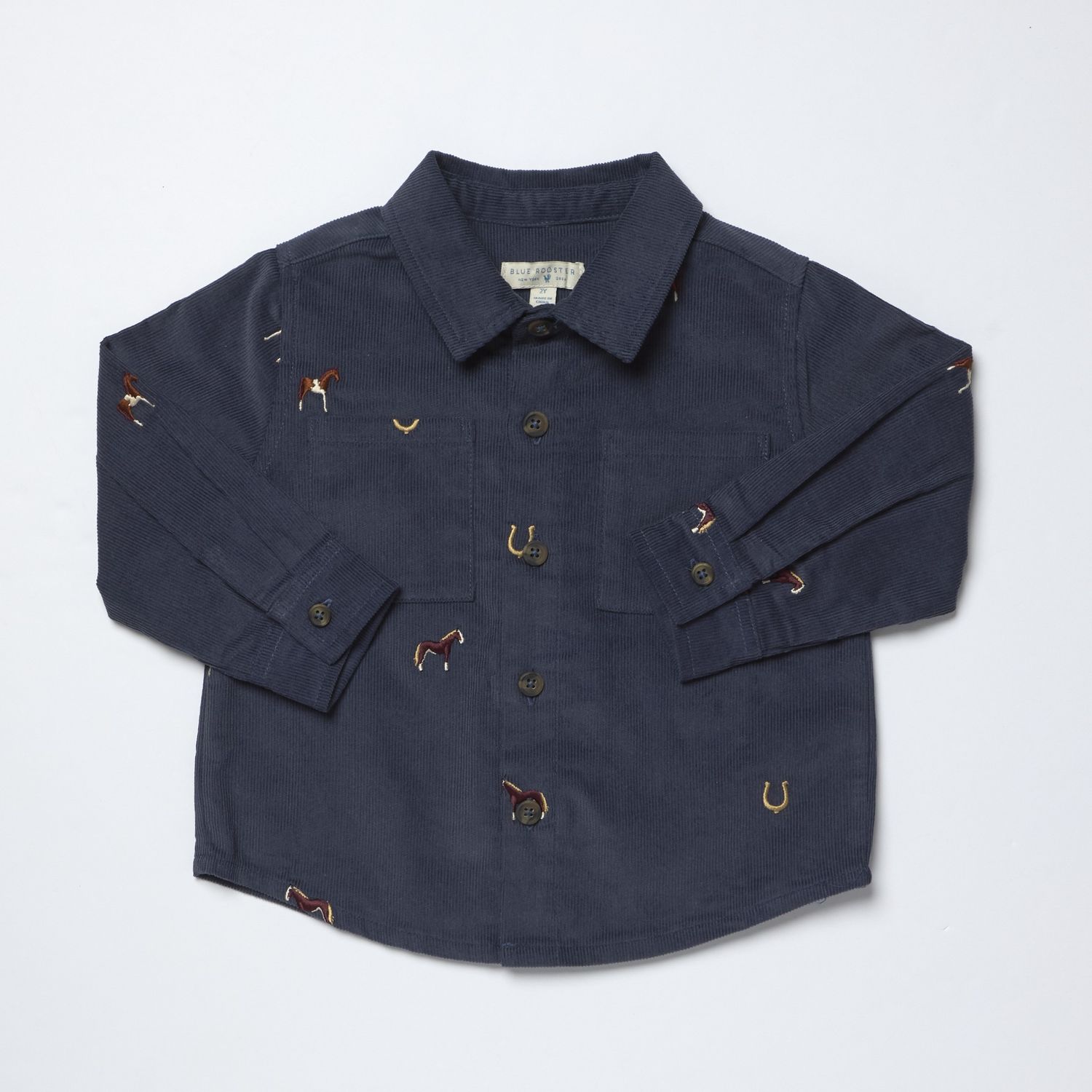 Jack Shirt Navy Horse Embroidery