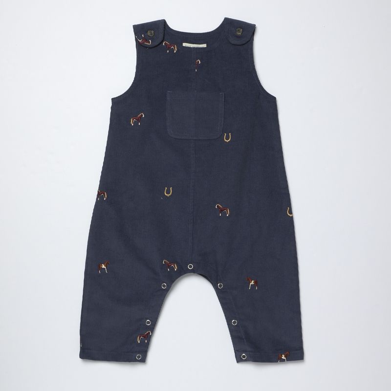 Noah Jumper Navy Horse Embroidery