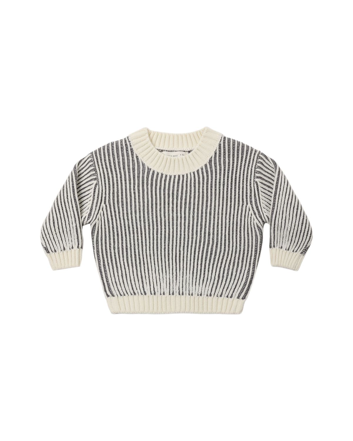 Relaxed Knit Sweater Midnight Stripe