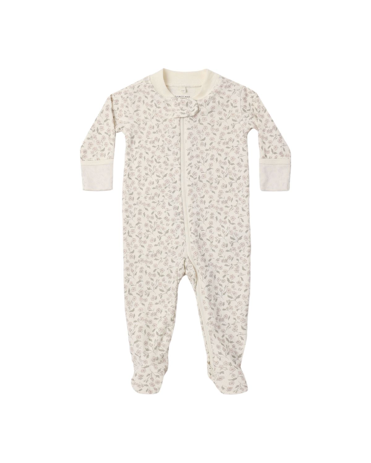 Zip Long Sleeve Sleeper Footie Floret