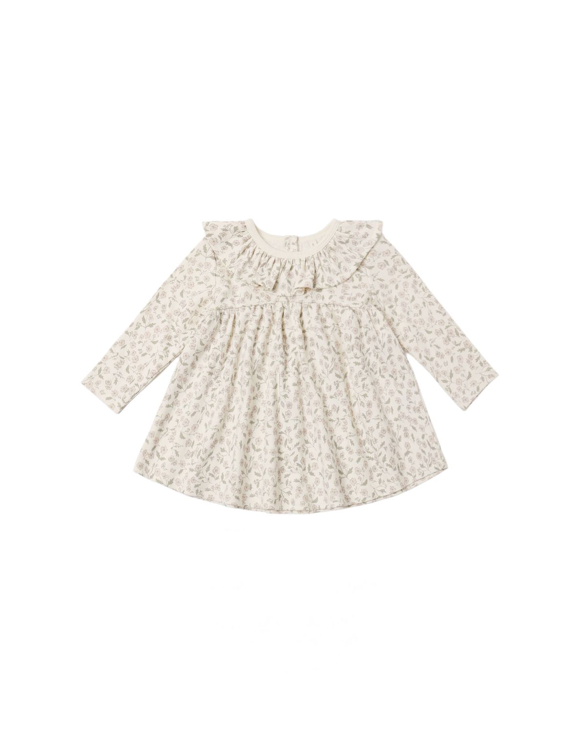 Ruffle Collar Jersey Dress Floret