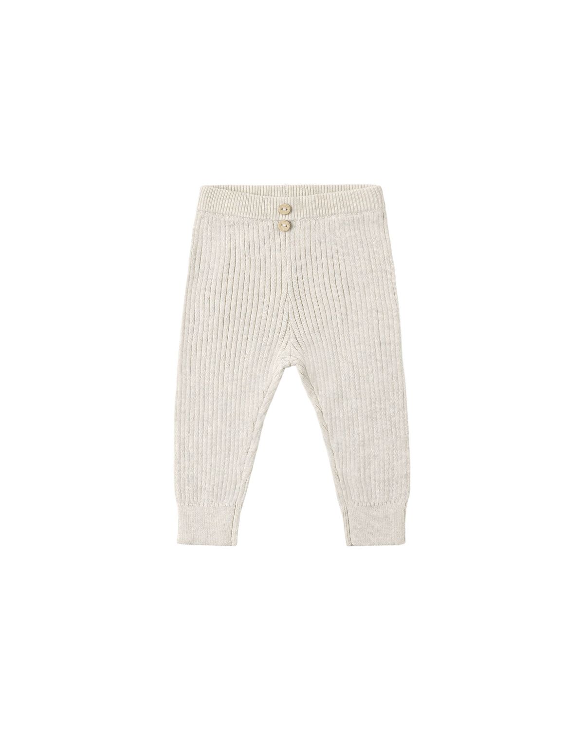 Rib Knit Legging Heathered Oatmeal