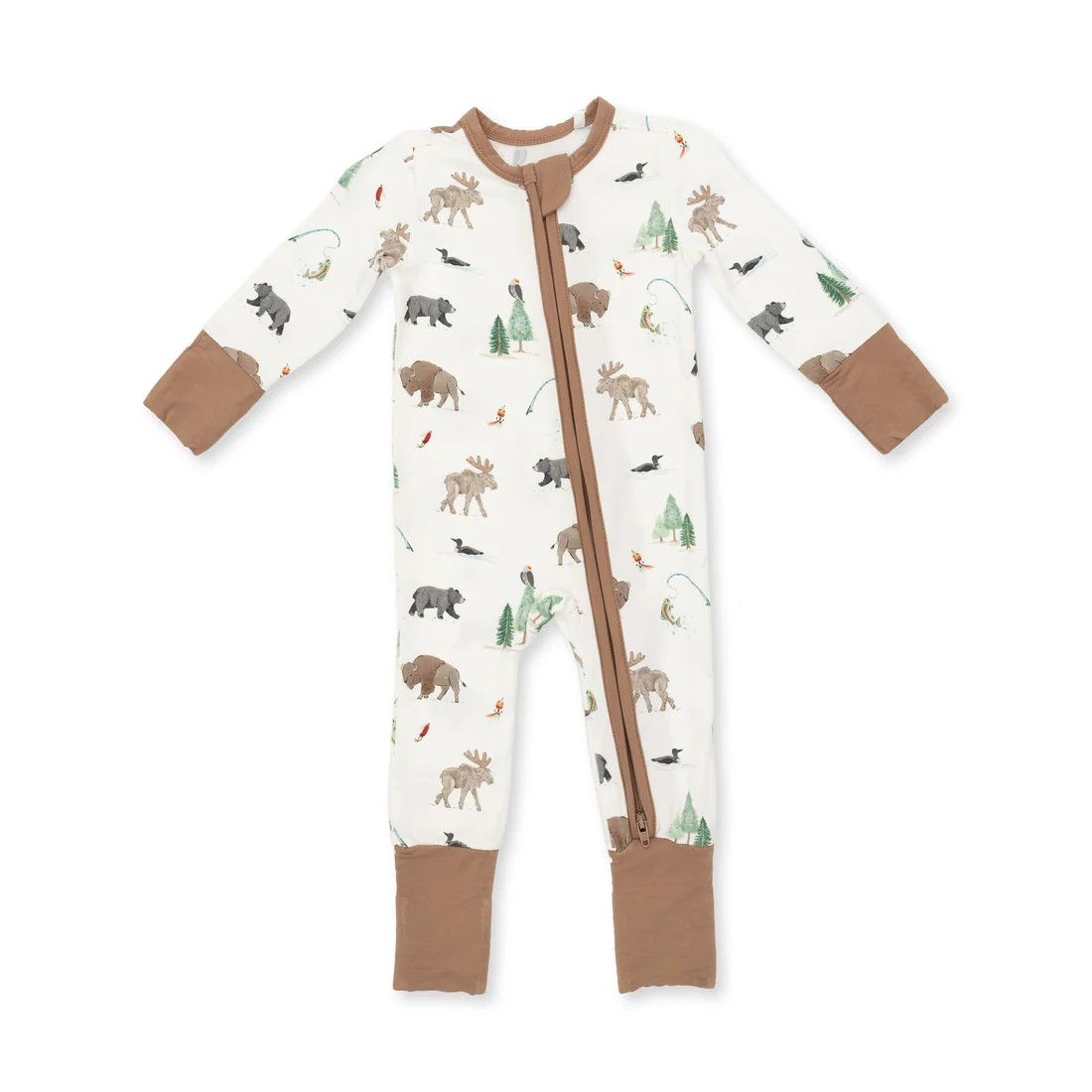 Convertible Romper Northern Woodland Animals